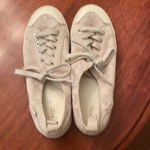 Coach Kattie gloss/suede sneakers